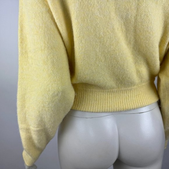 Wilfred Lorin‎ Sweater Women XS Long Sleeve Stretch Alpaca Wool Turtleneck Tie - Picture 9 of 13